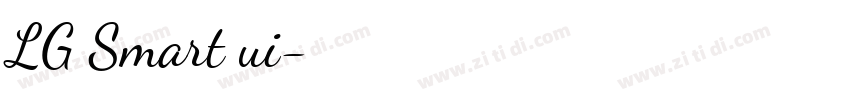LG Smart ui字体转换